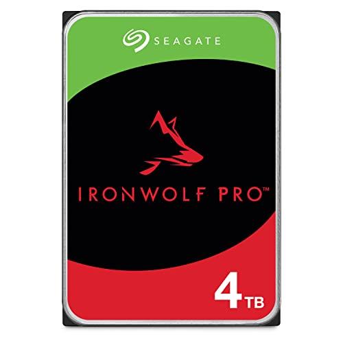 Seagate IronWolf Pro 4 TB NAS Internal Hard Drive HDD – 3.5 Inch SATA 6 Gb/s 7200 RPM 128 MB Cache for RAID Network Attached Storage, Data Recovery Rescue Service (ST4000NE0025)