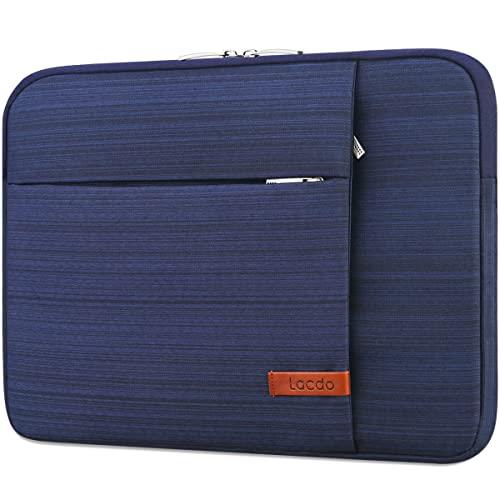 Lacdo 15.6 inch Laptop Sleeve Notebook Case for 15.6" Acer Aspire 3 5 7, ASUS VivoBook 15/ROG/TUF, Lenovo IdeaPad V145, HP Elitebook 850, Samsung Chromebook 4, Dell MSI Protective Computer Bag, Blue