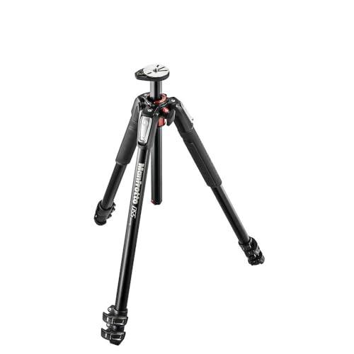 Manfrotto 055 Stable, Precise Manfrotto 055 Aluminium 3-Section Photo Tripod, with Horizontal Column, Black (MT055XPRO3)
