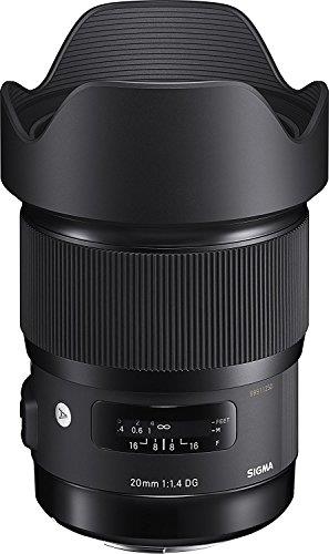 Sigma 4412955 20mm f/1.4 DG HSM Art Lens for Nikon, Black