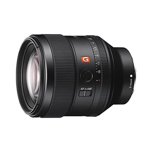 Sony SEL85F14GM Full Frame E-Mount FE 85mm F1.4 G Master Lens, Black