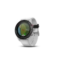 Garmin Approach S60, Sleek GPS Golf Watch, White with White Band