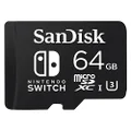 Sandisk 64GB MicroSDXC UHS-I Card for Nintendo Switch-A, SDSQXAT-064G-GN6ZA, Black