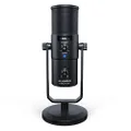 M-Audio Uber Mic - USB Condenser Gaming Microphone for PC, Streaming, Podcast, Studio Recording with 4 Polar Patterns, Mute Button, Headphone Out