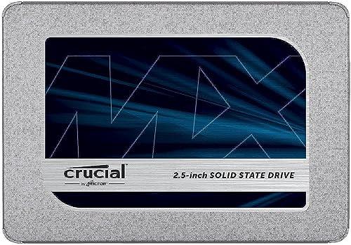 Crucial MX500 1TB SATA 2.5-inch 7mm Internal SSD, 1000, CT1000MX500SSD1, Blue/Gray