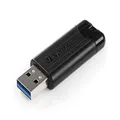 VERBATIM USB 3.0 Drive 128GB Pinstripe, Schwarz
