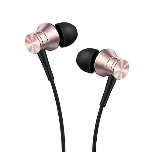 1MORE Piston Fit in-Ear Earphones Fashion Durable Headphones, Noise Isolation, Pure Sound, Phone Control with Mic for Smartphones/PC/Tablet E1009-Pink