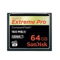 SanDisk 64GB Extreme PRO Compact Flash Memory Card UDMA 7 Speed Up to 160MB/s - SDCFXPS-064G-X46