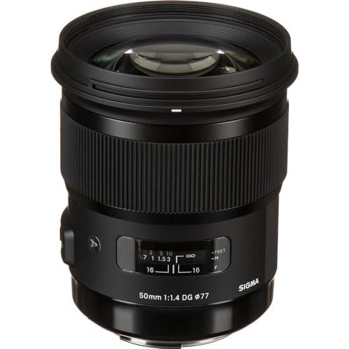 Sigma 4311954 50mm f/1.4 DG HSM Art Lens for Canon, Black