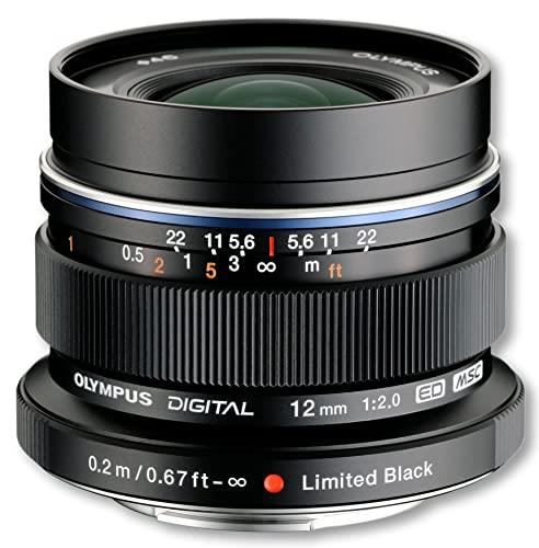 Olympus M.Zuiko Digital ED 12mm F2.0 Lens - Black