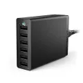 Anker 60W 6-Port USB Wall Charger, Powerport 6 for iPhone, iPad Pro/Air/Mini/iPod, Galaxy, Lg, Nexus, HTC and More