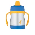 Thermos Foogo Stainless Steel Vacuum Insulated Sippy Cup, Blue, 210ml
