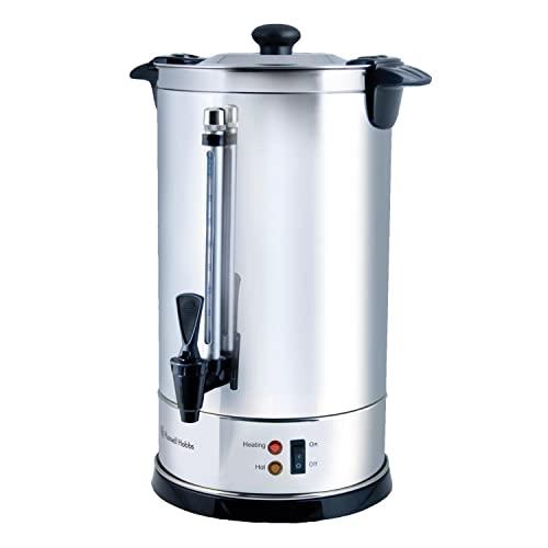 Russell Hobbs RHWU88 Water Urn 8.8L, Hot Water Dispenser, Non-Drip Tap, Boil Dry Safety Protection, Silver