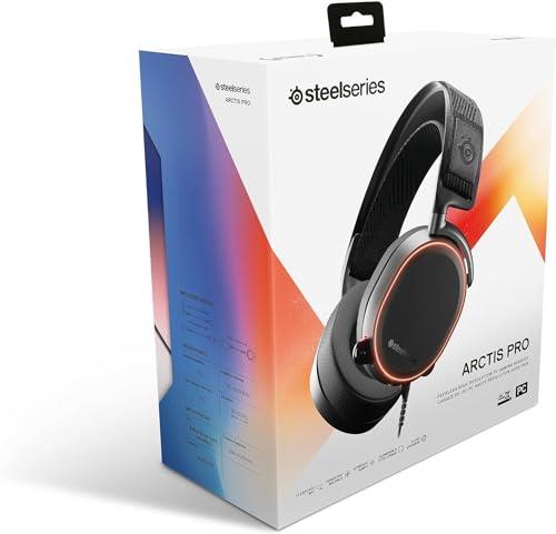 SteelSeries Arctis Pro High Fidelity Gaming Headset - Hi-Res Speaker Drivers - DTS Headphone:X v2.0 Surround for PC