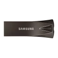 SAMSUNG BAR Plus 3.1 USB Flash Drive, 128GB, 400MB/s, Rugged Metal Casing, Storage Expansion for Photos, Videos, Music, Files, MUF-128BE4/AM, Titan Grey