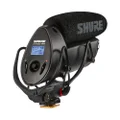 Shure VP83F LensHopper Camera-Mounted Condenser Microphone with Integrated Flash Recording, Black