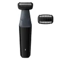 Philips Bodygroom Series 3000 Showerproof Body Groomer/Trimmer and Skin Friendly Electric Shaver with 50 Mins Cordless Use, Black, BG3010/15