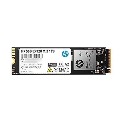 HP EX920 M.2 1TB PCIe 3.1 X4 Nvme 3D TLC NAND Internal Solid State Drive (SSD) Max 3200 Mbps 2Yy47Aa#ABC