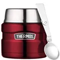 Thermos Stainless King Vacuum Insulated Food Jar, 470ml, Red, SK3000RAUS