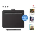 Wacom Intuos Small Graphic Tablet, with 3 Free Creative Software downloads, CTL-4100/K0-CX, Black