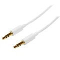 StarTech.com MU2MMMSWH 2m Slim 3.5mm Male Stereo Audio Cable, White