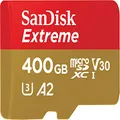 SanDisk SDSQXA1-400G-GN6MA Extreme microSDXC UHS-I Card with A2 Performance, 400GB