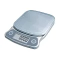 EatSmart ESKS-10 Precision Elite Scale-15 lb. Capacity, UltraBright Display and Stai Digital Kitchen Scale, One, Silver