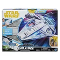 Star Wars - Millenium Falcon inc Han Solo Action Figure - Force Link 2.0 - Movie Inspired - Kids Toys - Ages 4+