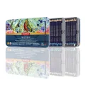Derwent Inktense Permanent Watercolour Pencils 72 Tin, Set of 72 4mm Premium Core Strength, Water-Soluble, Ideal for Drawing, Colouring and Painting on Paper and Fabric, Professional Quality (2301843)
