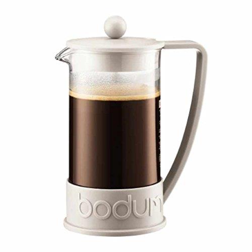 BODUM Coffee Maker Brazil French Press, 1.0 Litre, White, 10938-913, 8 Cups
