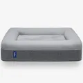 Casper Dog Bed, Plush Memory Foam, Small, Gray, 26.0" L x 19.0" W x 6.0" Th