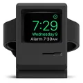 elago W3 Stand Compatible with Apple Watch 9, 8, SE2, 7, 6, SE, 5, 4, 3, 2, 1 (45mm, 44mm, 42mm, 41mm, 40mm, 38mm), Nightstand Mode, 1984 Macintosh Design (Black)