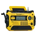 Kaito Voyager Pro KA600 Digital Solar Dynamo Crank Wind Up AM/FM/LW/SW & NOAA Weather Emergency Radio with Alert, RDS & Smart Phone Charger, Yellow