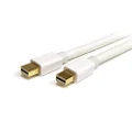 StarTech.com 2m 6ft White Mini DisplayPort 1.2 Cable M/M - Mini DisplayPort 4k w/ HBR2 Support - Mini DP to Mini DP Cable 2 Meter, 6 feet