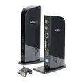 StarTech.com USB 3.0 Docking Station – Dual Monitor HDMI and DVI – Ethernet – Audio – Universal Docking Station – Port Replicator