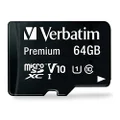 Verbatim Micro SDXC 64GB (Class 10 UHS-I) w/Adaptor