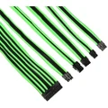 Thermaltake TtMod Sleeve Extension Power Supply Cable Kit ATX/EPS/8-pin PCI-E/6-pin PCI-E with Combs, Green/Black AC-034-CN1NAN-A1