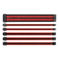 Thermaltake TtMod Sleeve Extension Power Supply Cable Kit ATX/EPS/8-pin PCI-E/6-pin PCI-E with Combs, Red/Black AC-033-CN1NAN-A1