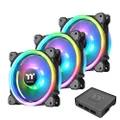 Thermaltake Riing Trio 12 LED RGB Radiator Fan TT Premium Edition (3-Fan Pack) CL-F072-PL12SW-A