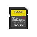 Sony SF-G 64GB Tough Series UHS-II SD Memory Card, Black
