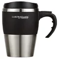 THERMOcafe by Thermos Double Wall Stainless Steel Travel Mug, 450ml, Black, DF1400BLK