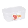 Décor 002457-006 Oblong Tell Fresh Food Storage Container, 1L, Pack of 3, Clear