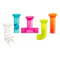 Boon Building Bath Pipes Toy, Set of 5, Multicolor