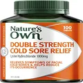 Nature's Own Cold Sore Relief Double Strength Tablets 100 - Relieves Facial Cold Sore Symptoms - Helps to Reduce Occurence of Facial Cold Sores - Supports Collagen Formation
