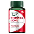 Nature's Own Vitamin D 1000IU Capsules 200 - Aids Calcium Absorption - Supports healthy Immune System Function, Bone health, Muscle Strength in the Elderly, & Muscle Function - High Strength