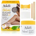 Nad's 100% Natural Vegan Sugar Wax Kit, Hair Removal Sugar Wax, Hypoallergenic, No-heat Formula Waxing Sugar Paste, 370g