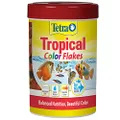 Tetra Tropical Color Flakes, Fish Food with Natural Color Enhancer, Nutritionally Balanced, Rich in Natural Plant Pigments, Enhanced with Vitamin C & ProCare, 28g