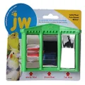 JW Pet 31050 Insight Fun House Mirror Bird Toy, Beige, 6.5 x 6.2 x 2 inches