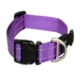 Rogz Classic Reflective Dog Collar Purple Medium