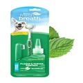 Tropiclean Fresh Breath Oral Care Kit for Small Dogs with Oral Care Gel, Tripleflex Toothbrush and Finger Brush